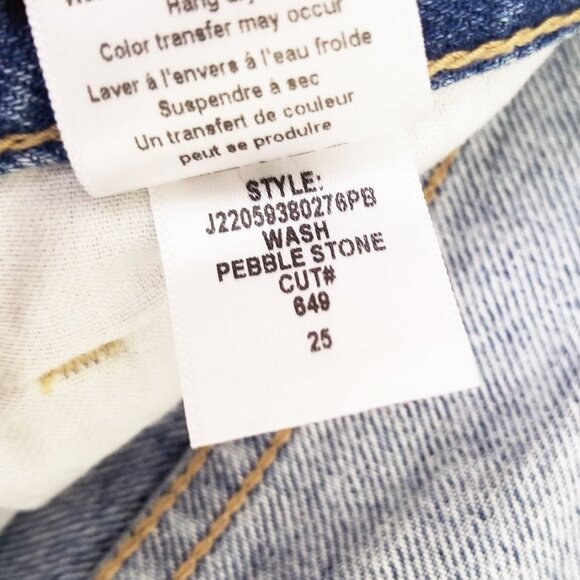 Veronica Beard Carly Kick-Flare Jean 25 Raw Hem High Rise Blue Pebble Stone $248 - Picture 13 of 16